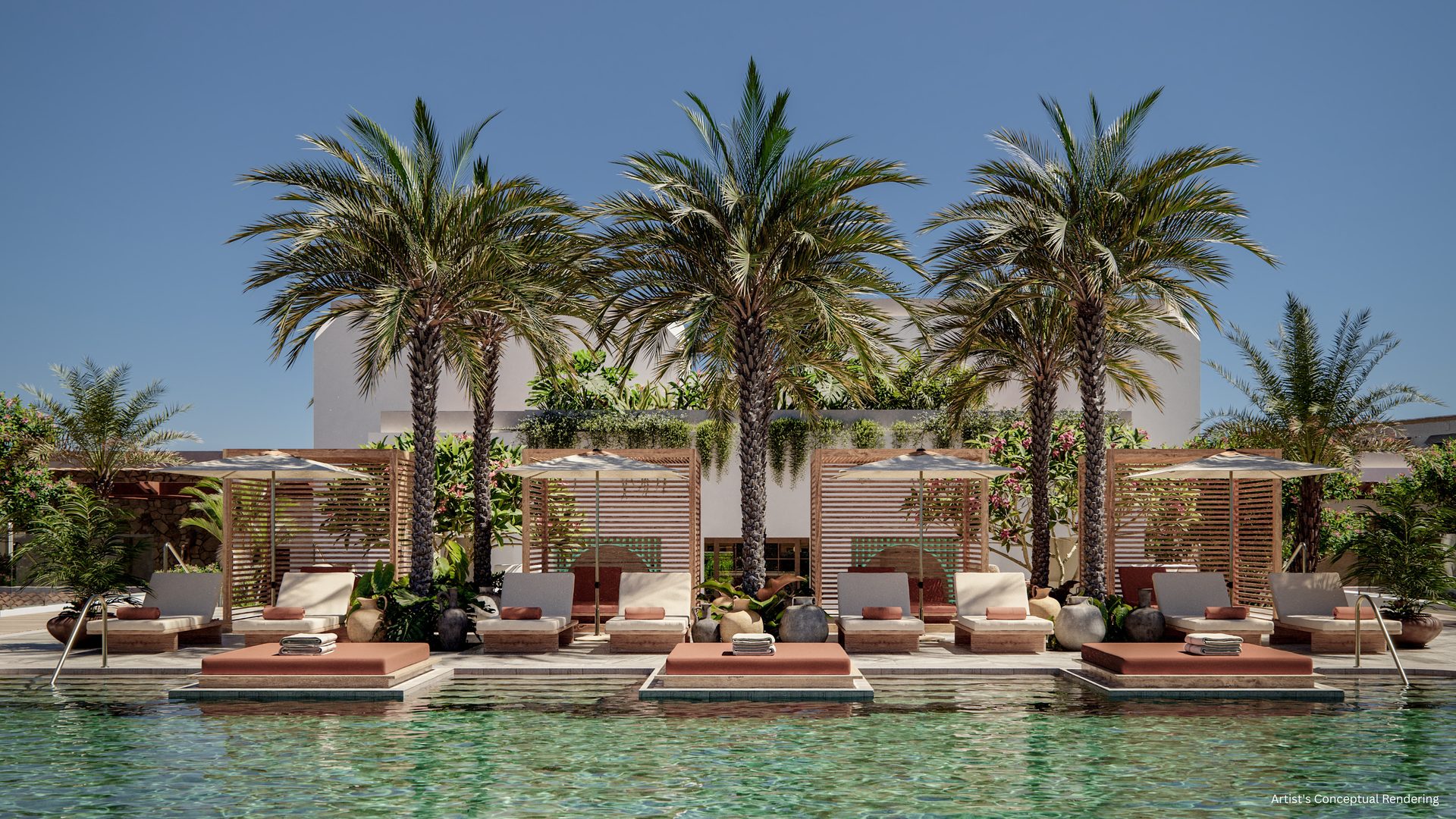 Rooftop pool at Alhambra Parc