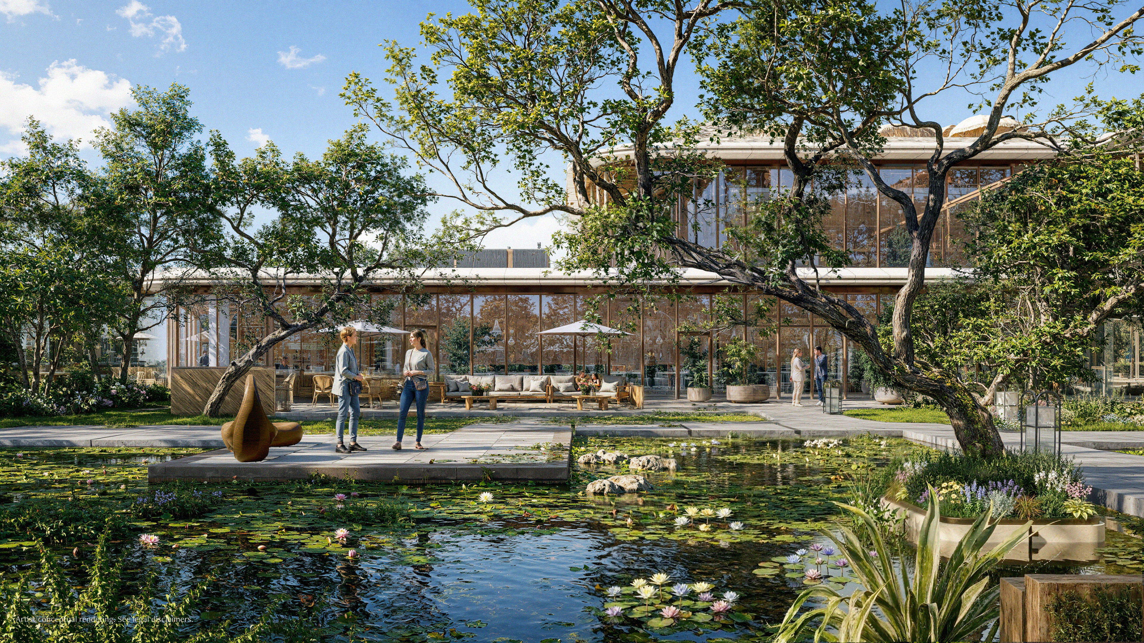 Anantara Residences Miami Thai garden rendering