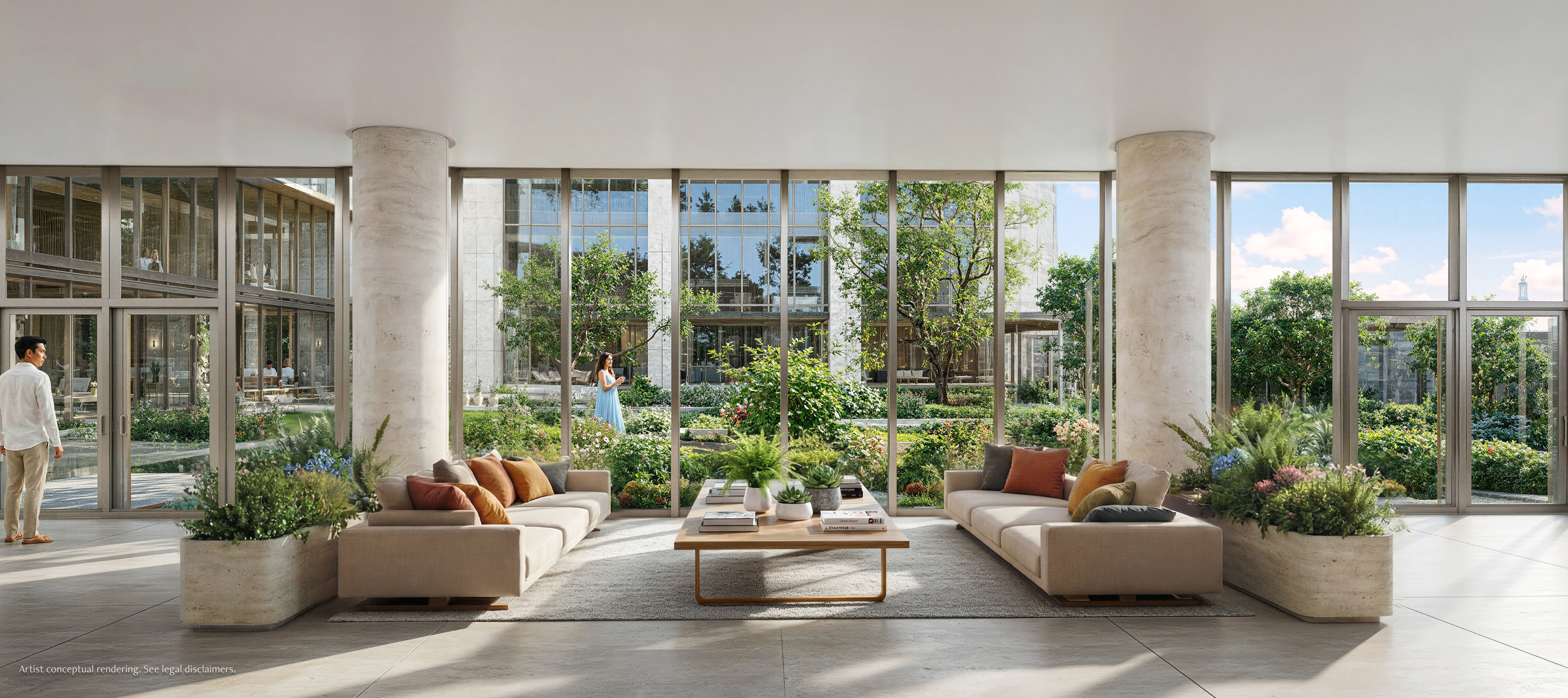 Anantara Residences Miami lobby rendering