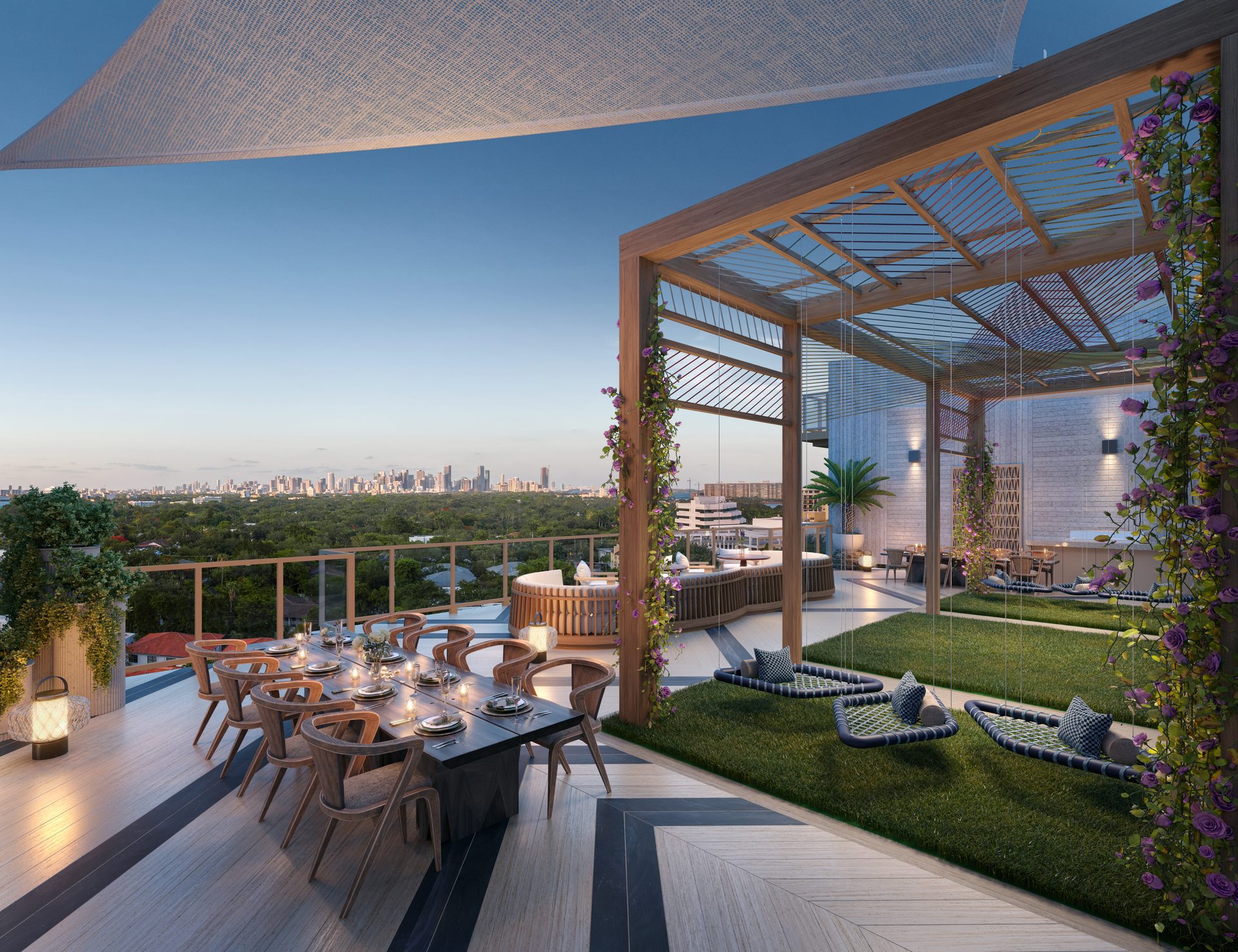 Lincoln rooftop lounge