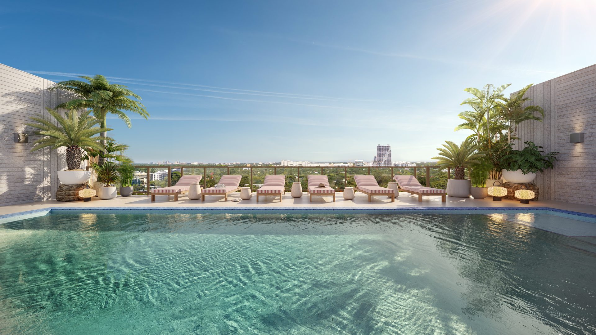 Lincoln rooftop pool
